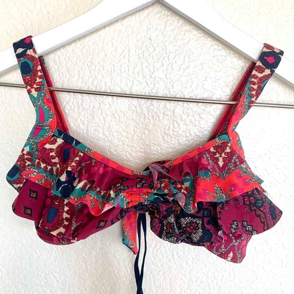 Zingara Girls Ruffle Ruched Bikini Top - Picture 6 of 9